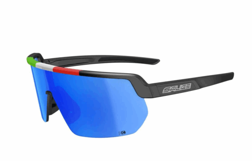 OCCHIALI SALICE 023 NERO ITALIA RW BLU + LENTE ARANCIO