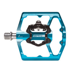 PEDALI BRN LINX IN ALLUMINIO CNC AZZURRI