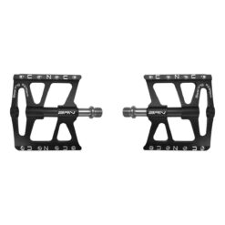 PEDALI BRN FLAT ALLOY CNC NERI CON 8 PINS SILVER