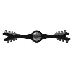 Alternative view of PEDALI BRN FLAT ALLOY CNC NERI CON 8 PINS SILVER